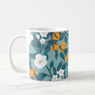 Mug Pomme Florale : Motif en floraison Motif.