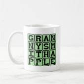 Mug Pomme Granny Smith, Couleur et Fruit (Gauche)