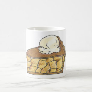 Mug Pomme Pie Slice a la Mode Crème glacée Dessert Piq