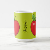Mug Pomme rouge | Ajouter un nom propre (Centre)