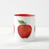 Mug Pomme Rouge Brillante  (Centre)