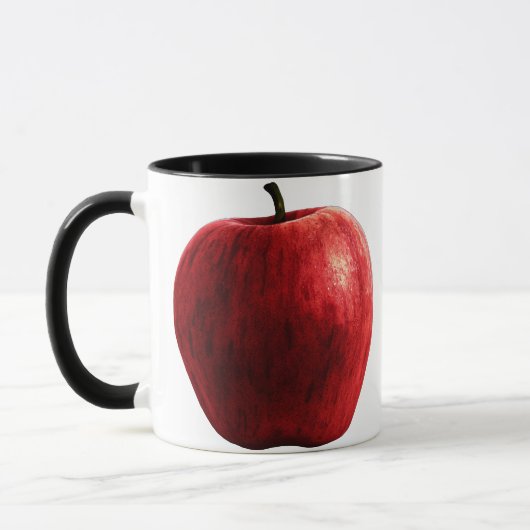 Mug Pomme rouge brillante (Gauche)