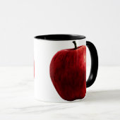 Mug Pomme rouge brillante (Devant droit)