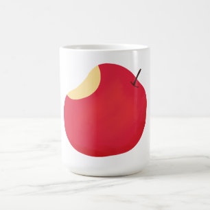 Mug Pomme rouge mordue fruit sain
