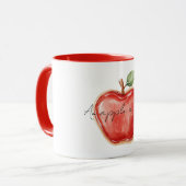 Mug Pomme Rouge Par Jour (Devant gauche)
