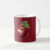 Mug Pomme Rouge Par Jour (Devant droit)