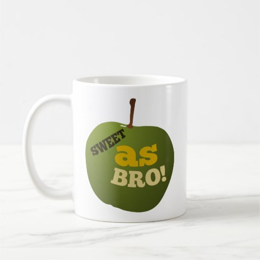 Mug Pomme verte DOUCE SOUS BRO (Gauche)