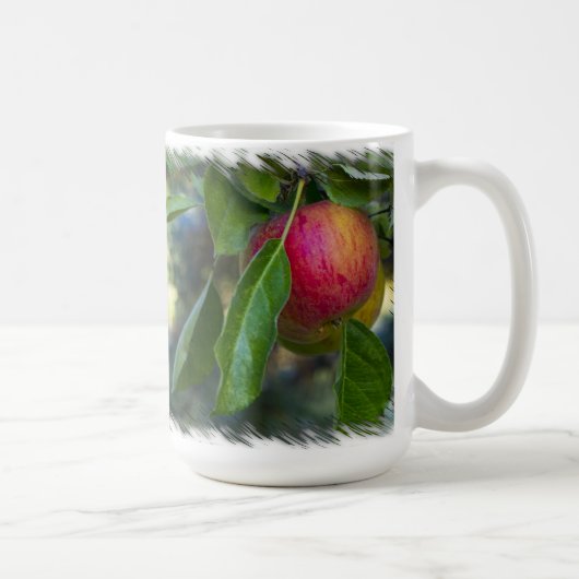 Mug Pommes 3 en blanc (Droite)