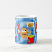 Mug Pommes de terre, Fries françaises, Ketchup Plaid M (Centre)