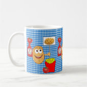 Mug Pommes de terre, Fries françaises, Ketchup Plaid M (Gauche)