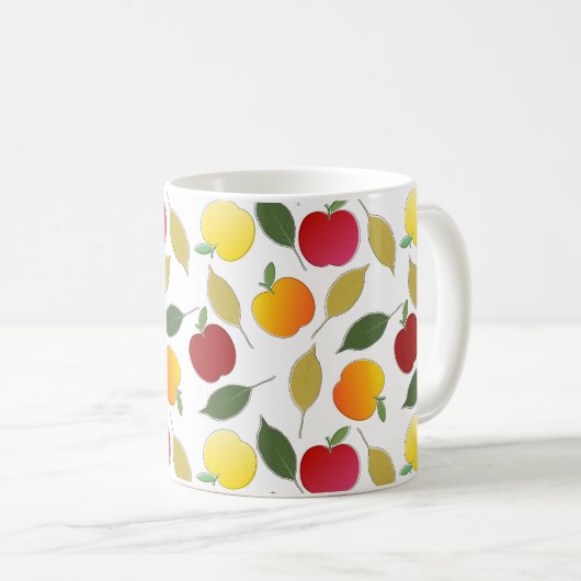 Mug Pommes et Feuilles (Devant droit)