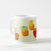 Mug Pommes et mandarines - Panorama de fruits exotique (Devant gauche)