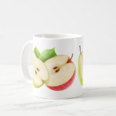 Mug Pommes et moitiés poires (Devant gauche)