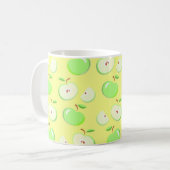 Mug Pommes motif vectoriel vert (Devant gauche)