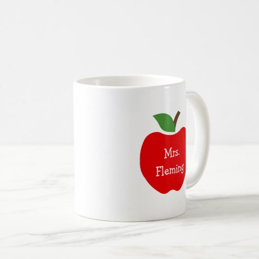 Mug Pommes pour le professeur (Devant droit)