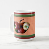 Mug Pommes Rouge et Vert Musique (Devant gauche)