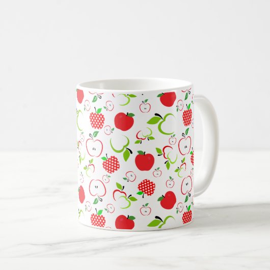 Mug Pommes rouges et vertes (Devant droit)