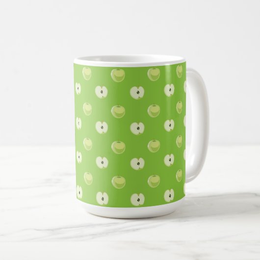 Mug pommes vertes motif (Devant droit)