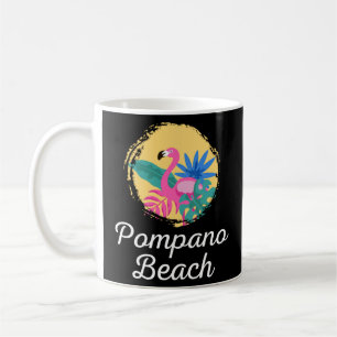 Mug Pompano Florida Beach Flamant rose tropical