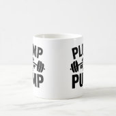 Mug Pompe Et Prêt À Pomper Gym Drôle (Centre)