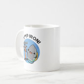 Mug Pompe Fer amusant Exercice Pun (Devant gauche)