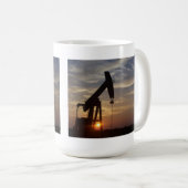 Mug Pompe Jack au coucher du soleil (Devant droit)