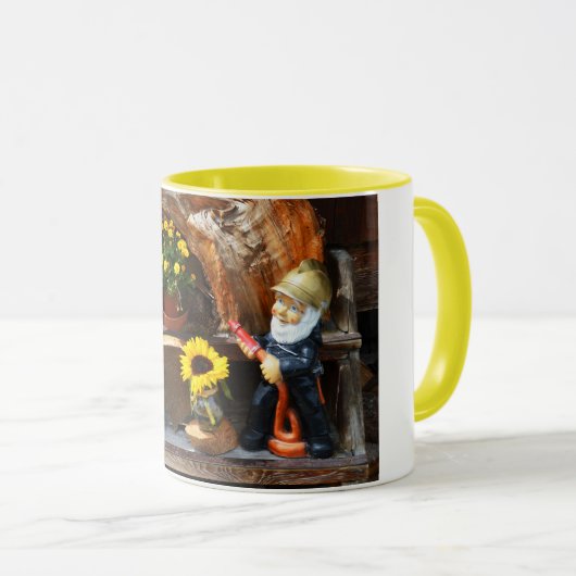 Mug Pompier à gnome du jardin (Devant droit)