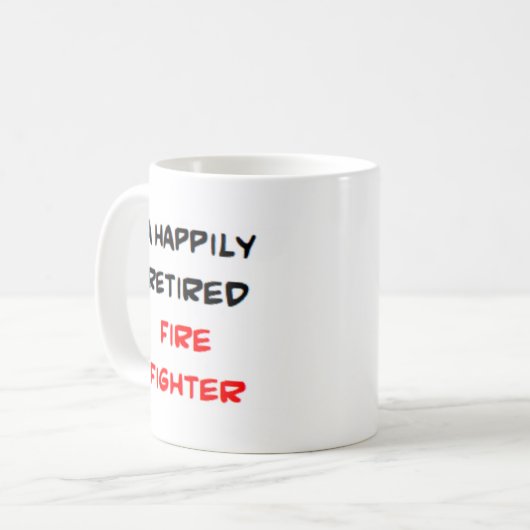 Mug pompier à la retraite (Devant gauche)