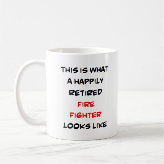 Mug pompier à la retraite (Gauche)