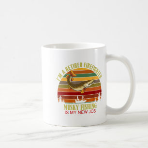 Mug Pompier à la retraite drôle Nouvel emploi Pêche mu