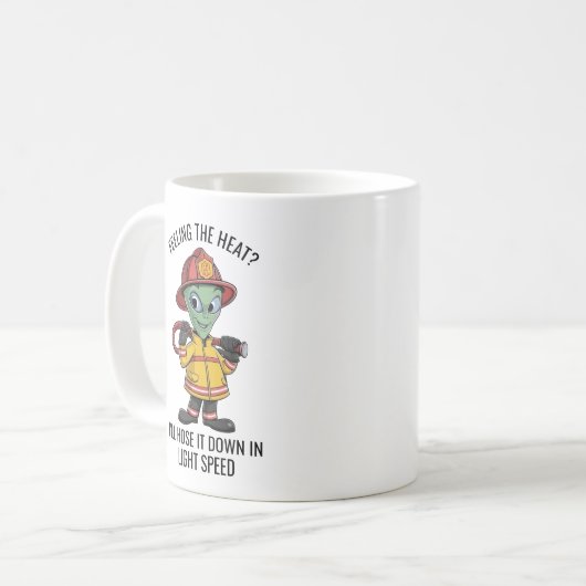 Mug Pompier Alien (Devant gauche)