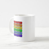 Mug Pompier arc-en-ciel (Devant gauche)