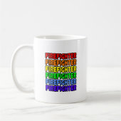 Mug Pompier arc-en-ciel (Gauche)