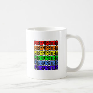 Mug Pompier arc-en-ciel