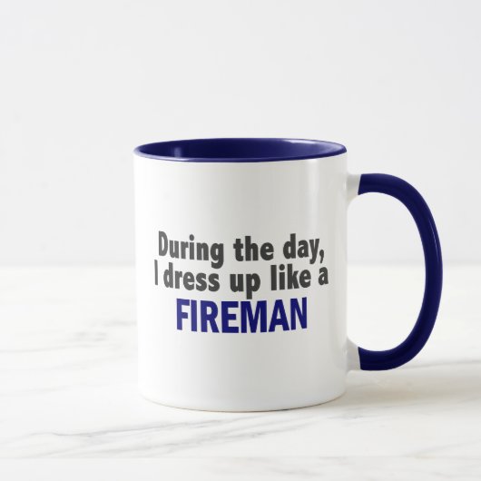 Mug Pompier au cours de la journée (Droite)