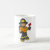 Mug Pompier Avec Un Axe
