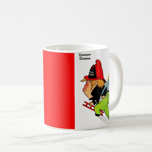 Mug pompier Damper Downe (Devant droit)
