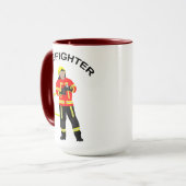 Mug Pompier en gobelet (Devant gauche)