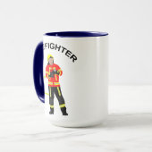 Mug Pompier en gobelet (Devant gauche)