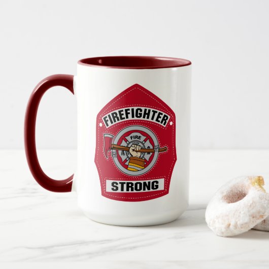 Mug Pompier fort (Avec donut)