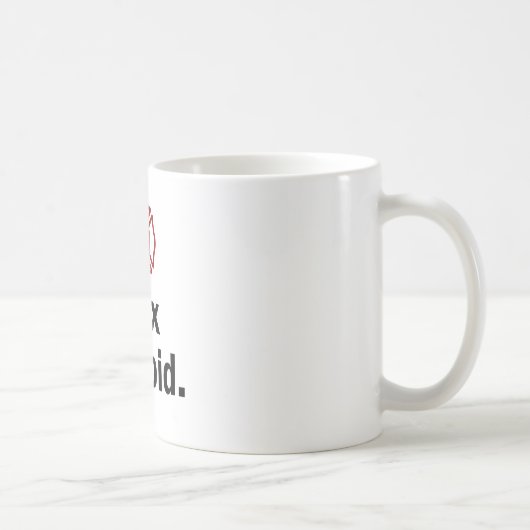 Mug Pompier, je fixe stupide (Droite)