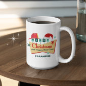 Mug Pompier Joyeux Noël Bonne année Rétro