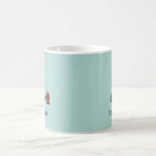 Mug Pompier nommé fait sur commande de pixel (Centre)