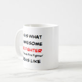 Mug pompier pas une femme pompier, génial (Devant gauche)