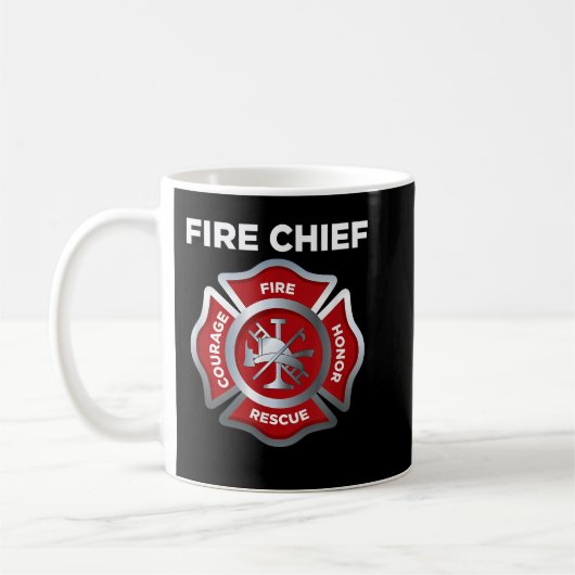 Mug Pompier Pompier Pompier Chef pompier (Gauche)
