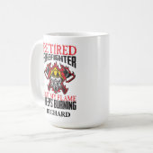Mug Pompier retraité-Ma flamme continue de brûler (Devant gauche)