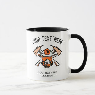 Mug Pompier. Service d'incendie. Idée cadeau. Modèle