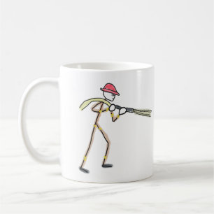 Mug Pompier Stickman