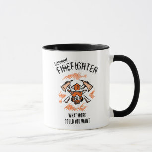 Mug Pompier tatoué. Que pourrais-tu vouloir de plus ?