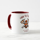Mug Pompiers. Service d'incendie. Idée cadeau. Modèle (Devant gauche)